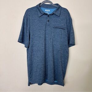 Duluth Trading Nylon Short Sleeve Button Up Polo Mens Size M Relaxed Fit